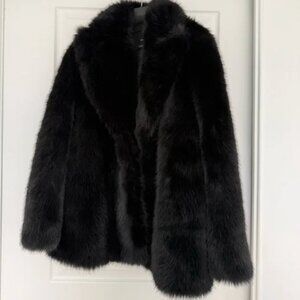 Mango Faux Fur Coat